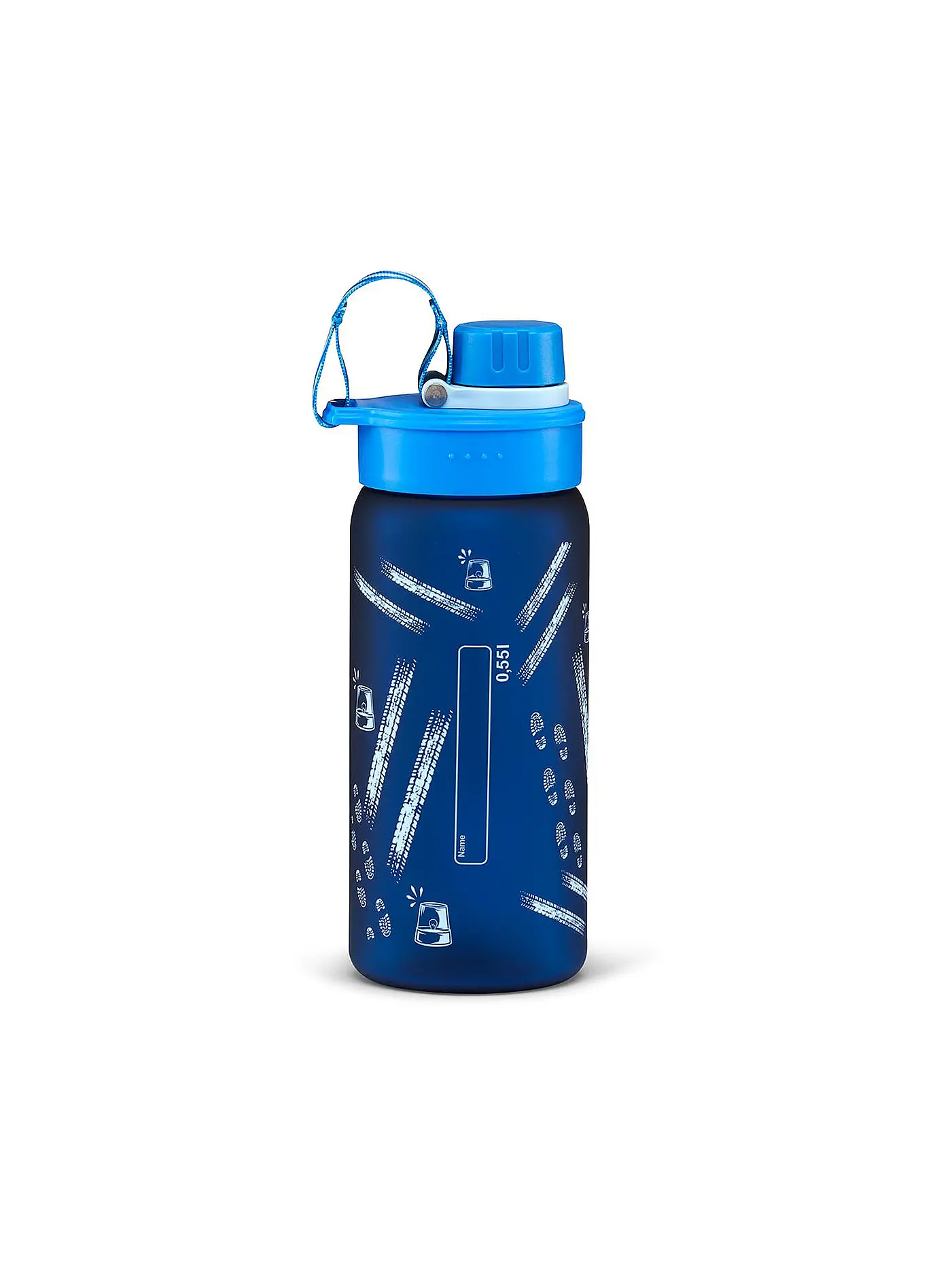 ERGOBAG | Trinkflasche 0,5L Blaulicht | blau